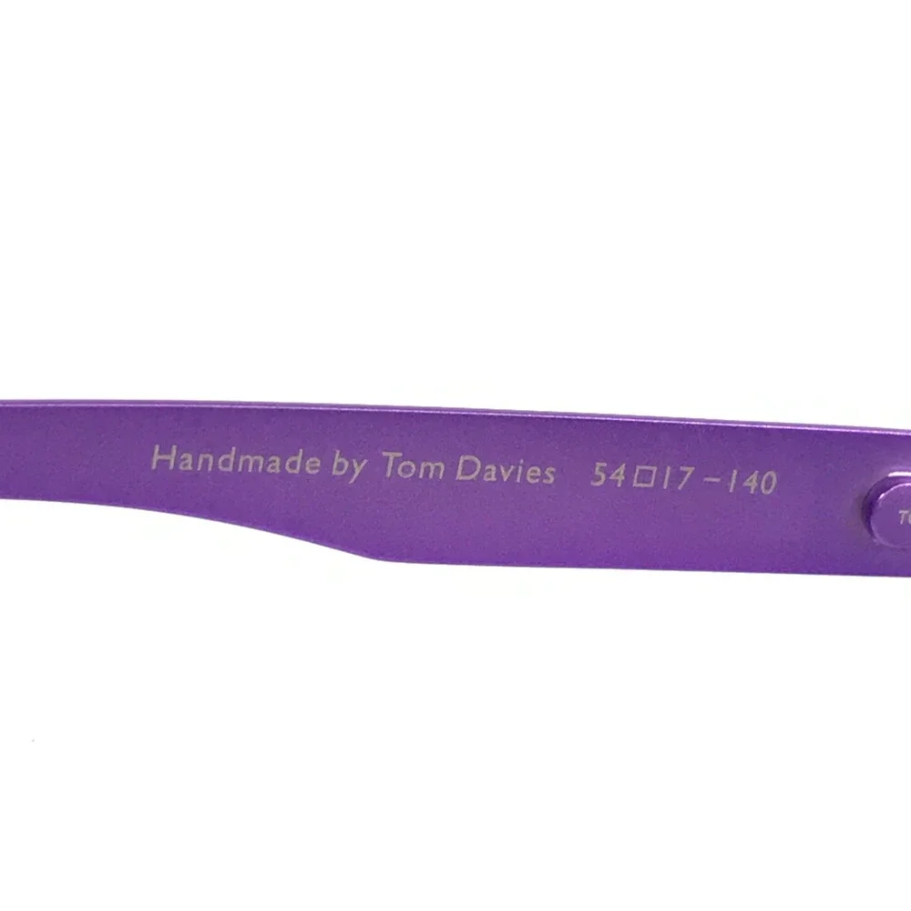 Tom Davies Eyeglasses Frames TD758 Col. 2284 Matte Purple Ice Blue 54-17-140
